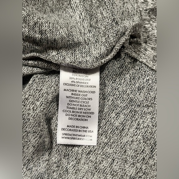 NWOT Spirit Jersey Brushed Leopard Print Pullover - Picture 9 of 9